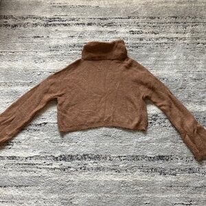 Cozy Brown Turtleneck Sweater